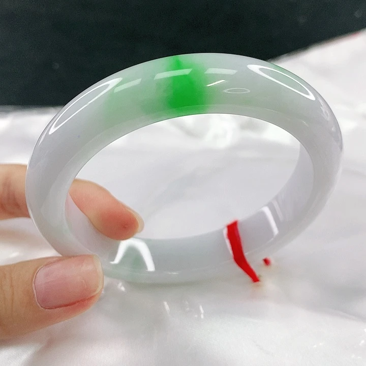 翡翠未镶嵌手镯圈57，58074