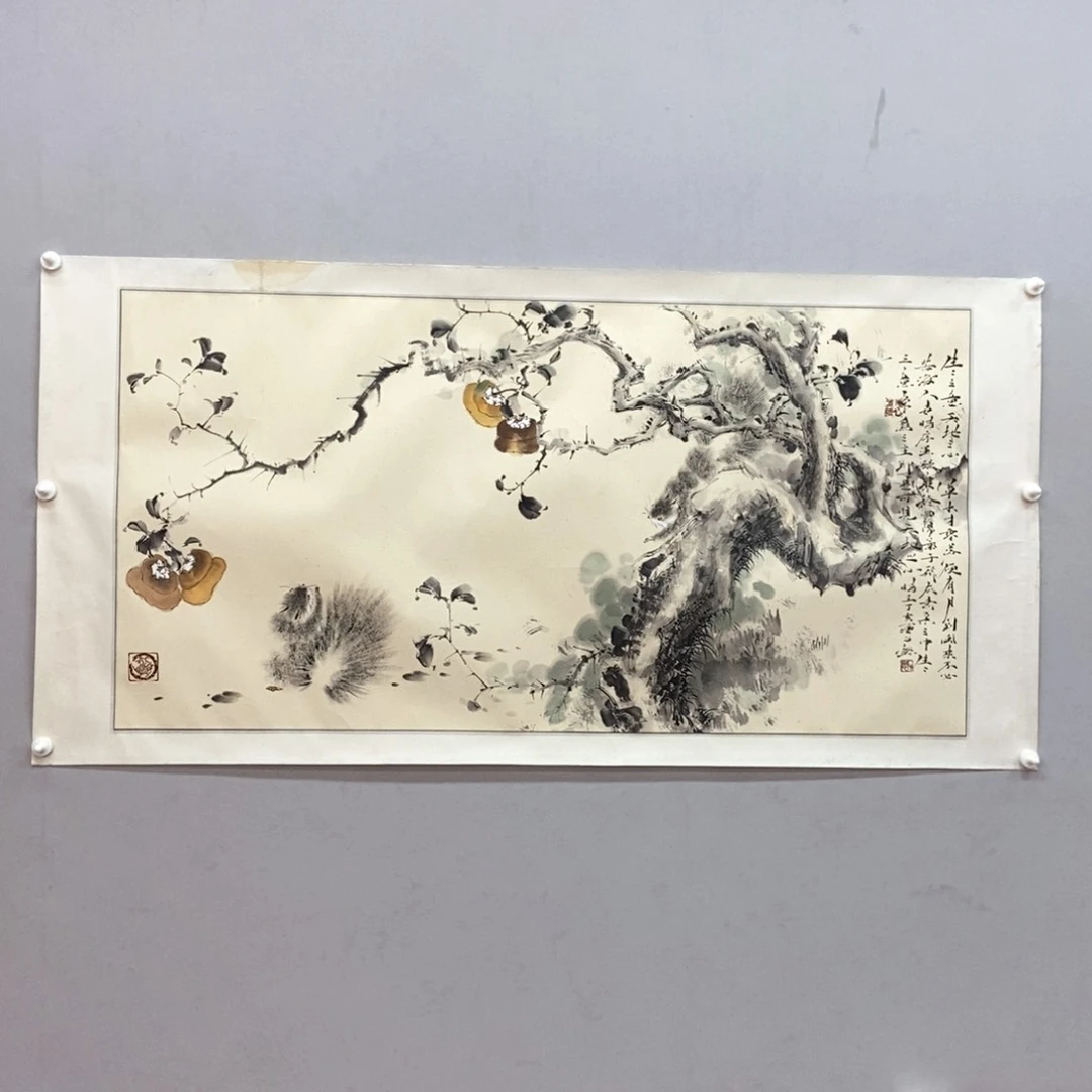 国画黄子懿四尺真人真品