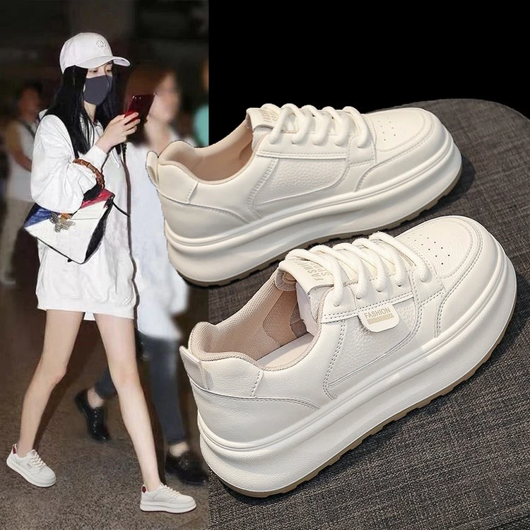 9200-厚底小白鞋女2025新款春季爆款休闲百搭运动板鞋平底女鞋