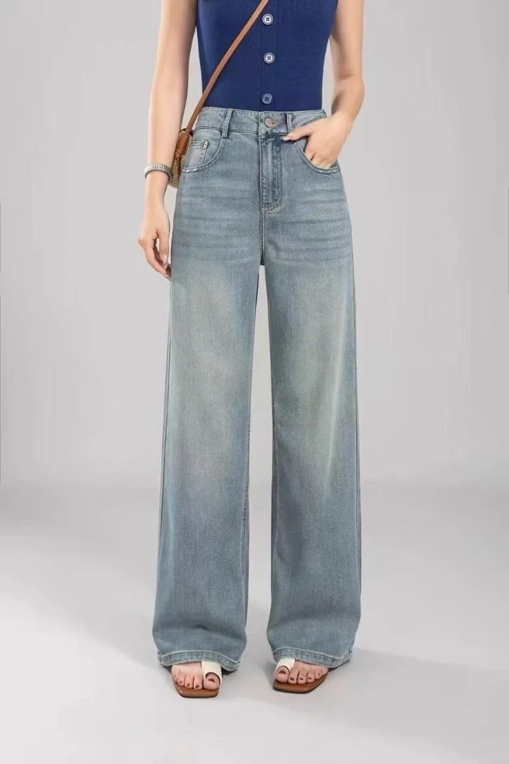 H8877佳选轻奢显瘦休闲百搭宽松牛仔裤