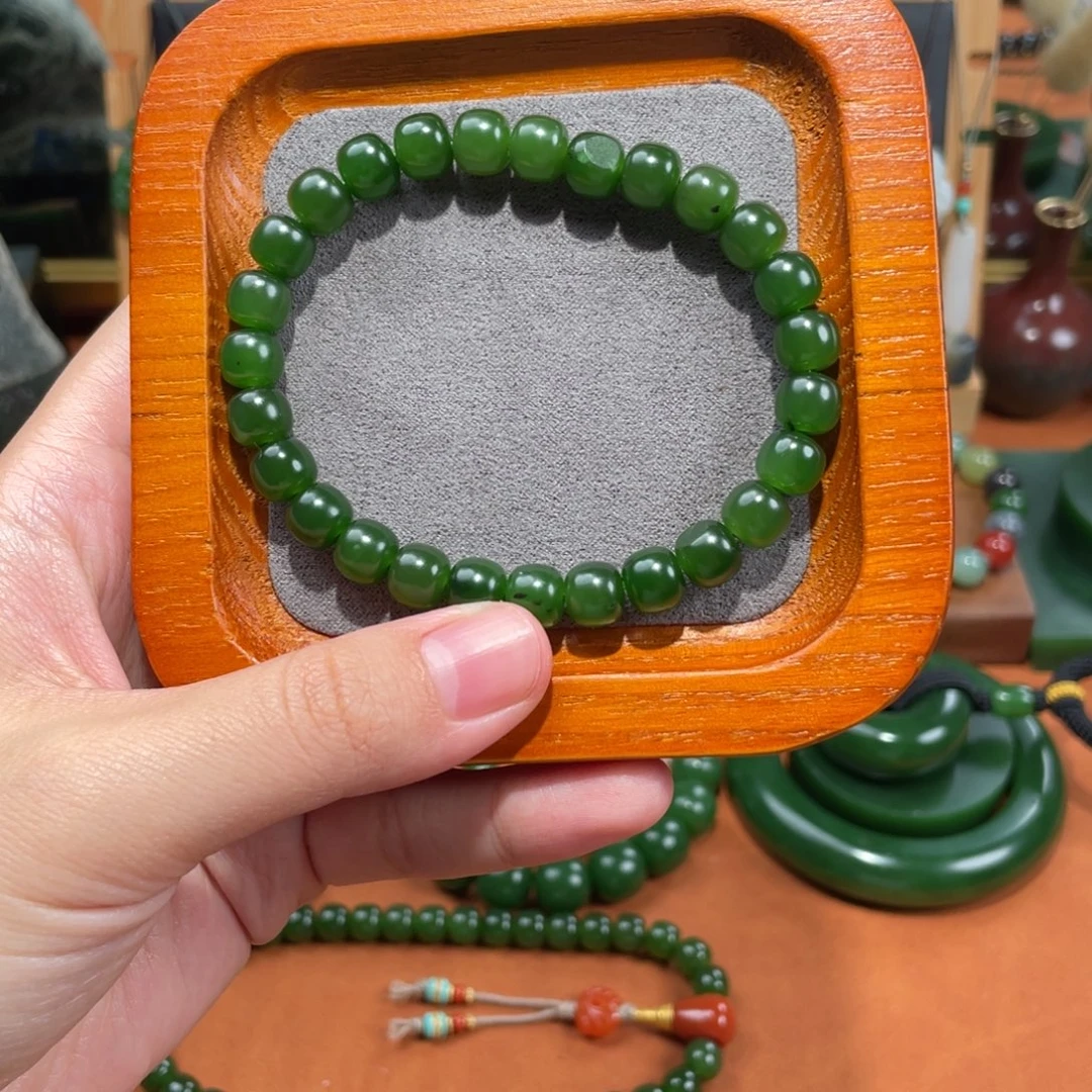 桔***花和田玉未镶嵌手链