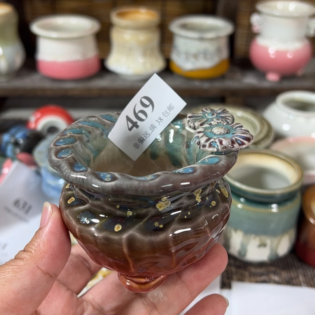 口5 手工花盆满30包邮