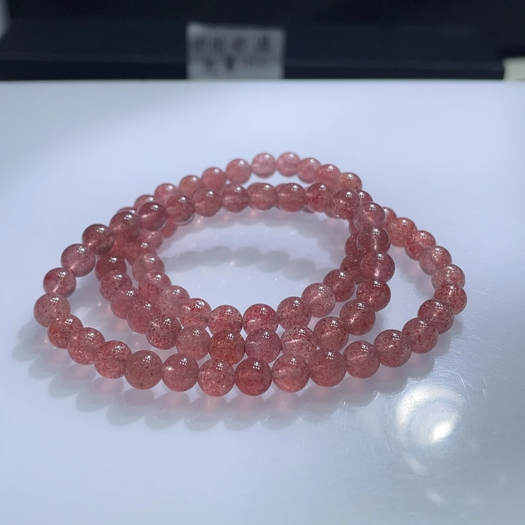 未镶嵌水晶手链草莓晶多圈6m68元