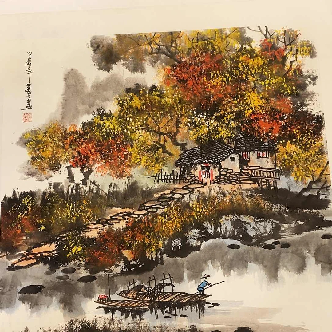 国画红辣椒去骨捣粒切段