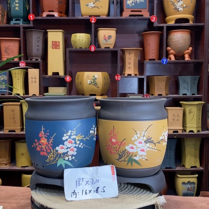 紫砂花盆紫砂花盆