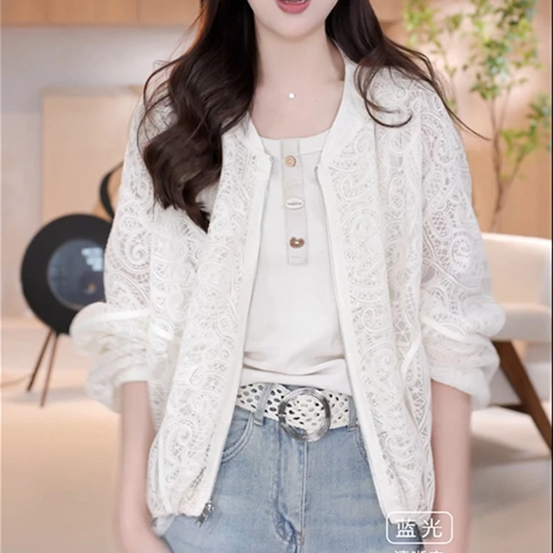 2025春季新款小众设计感别致重工蕾丝外套时尚气质减龄百搭上衣女
