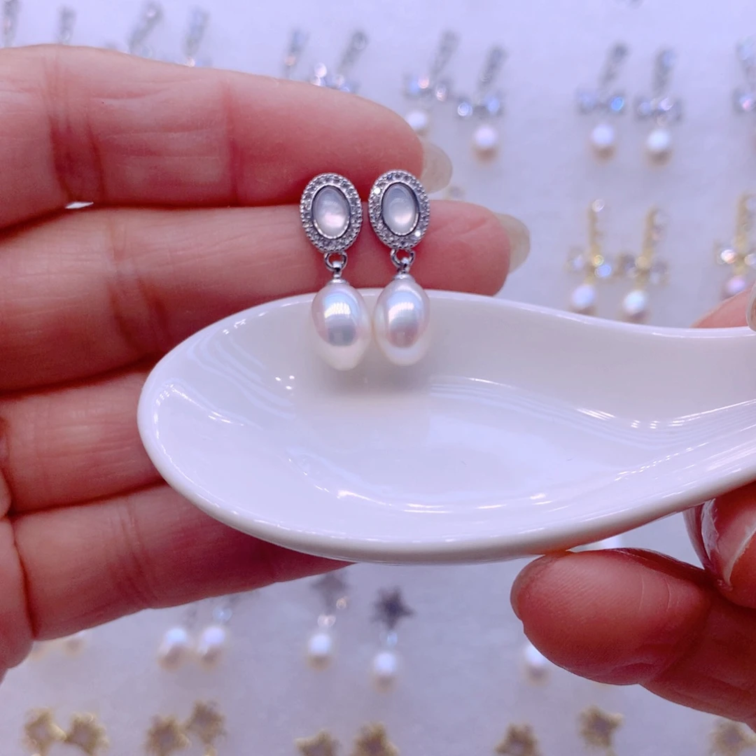 耳饰淡水珍珠合金