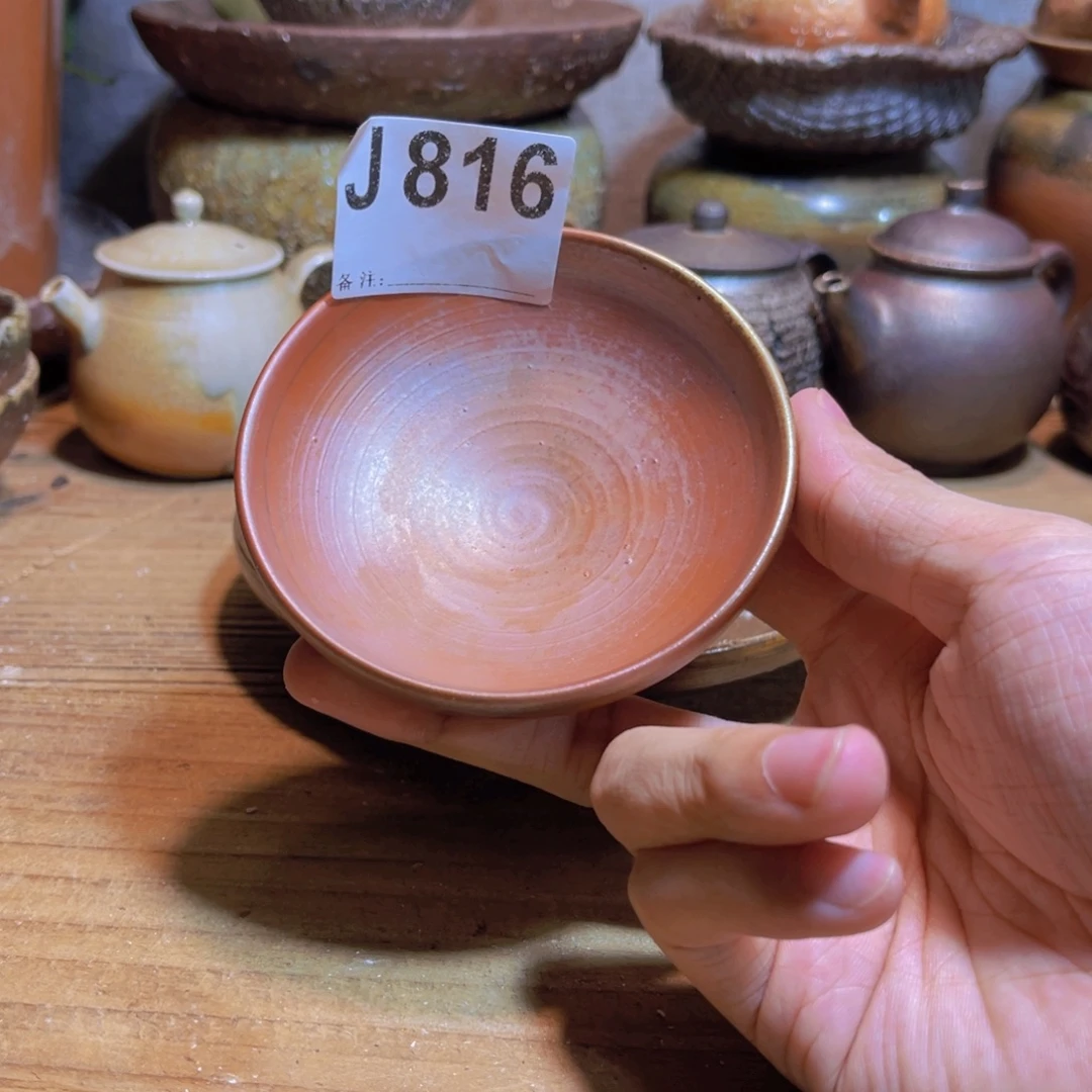 纯手工制作工艺（柴烧）裸烧纯手工制作柴烧杯816