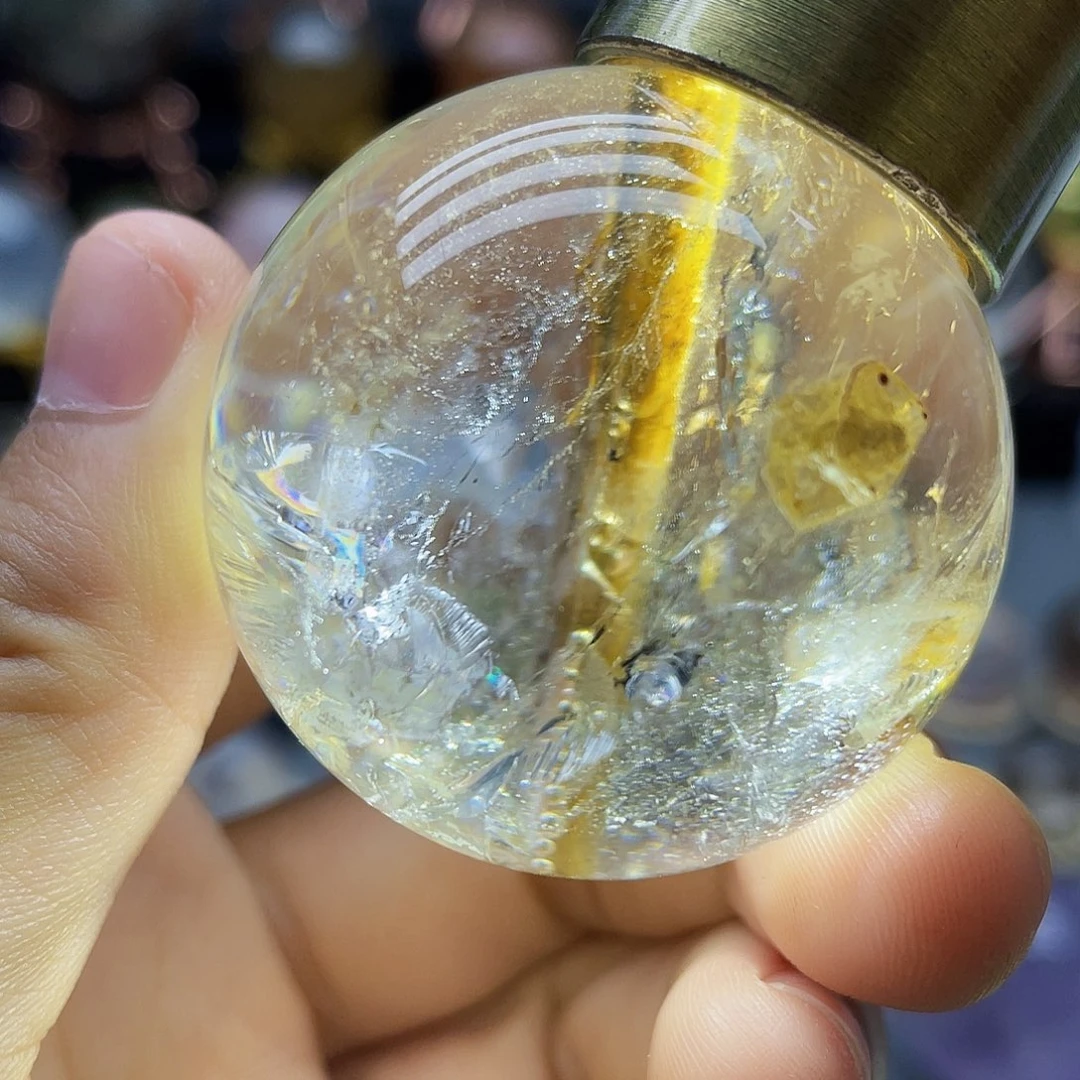 未镶嵌珠宝半成品水晶天然水晶41.8mm