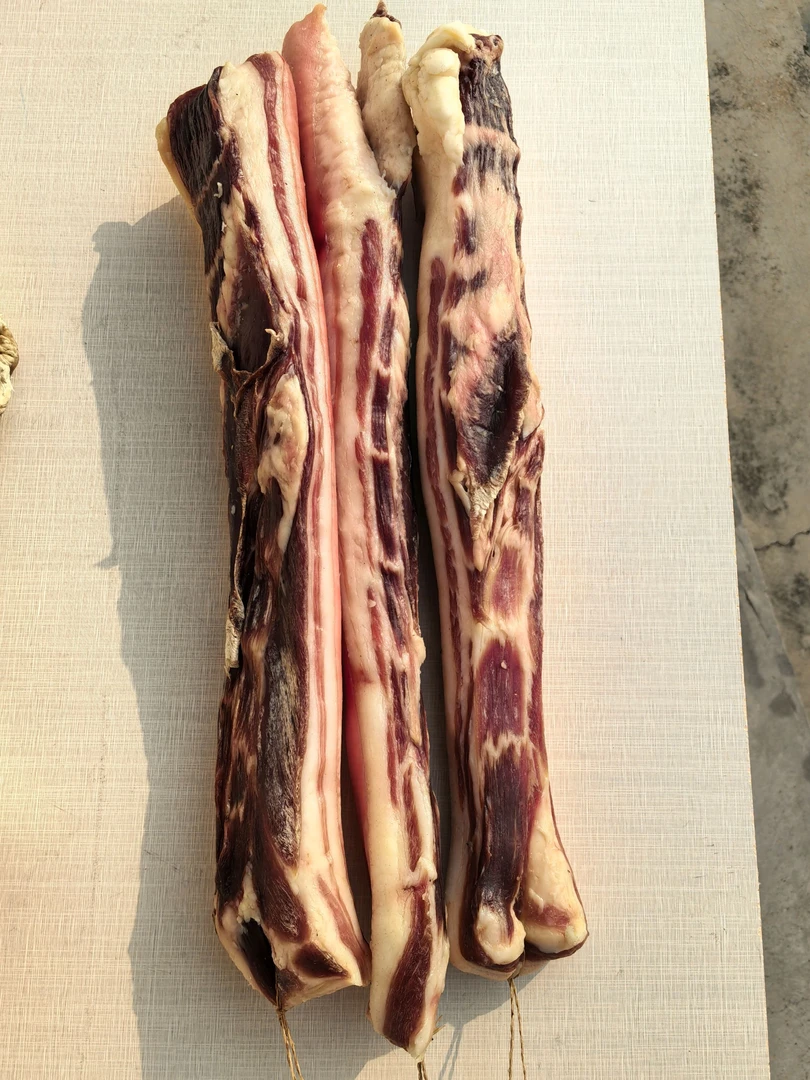 信阳自然风干精品腊五花肉 适合炒菜 蘸汁 焖菜 炖菜