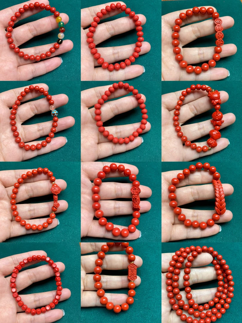 含辰砂工艺品【保真朱砂】红砂福吉祥如意岁岁平安手串