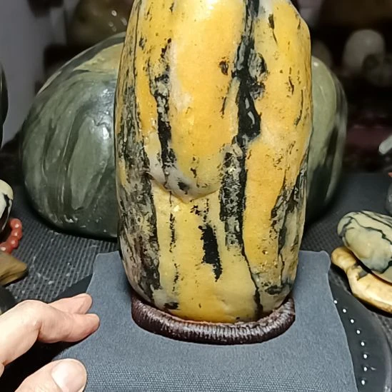 新疆金丝玉原石国画