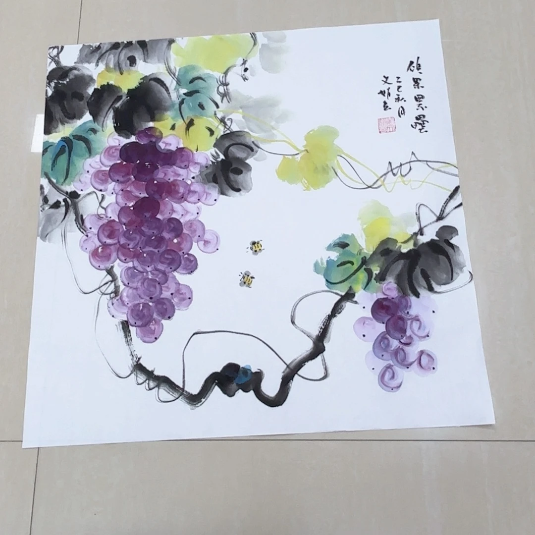 国画国画作品多次