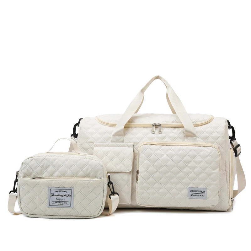 【新疆西藏包邮】一大一小简约旅行包大容量轻便干湿分离带鞋仓待产