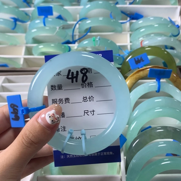 未镶嵌蛇纹石玉手镯418