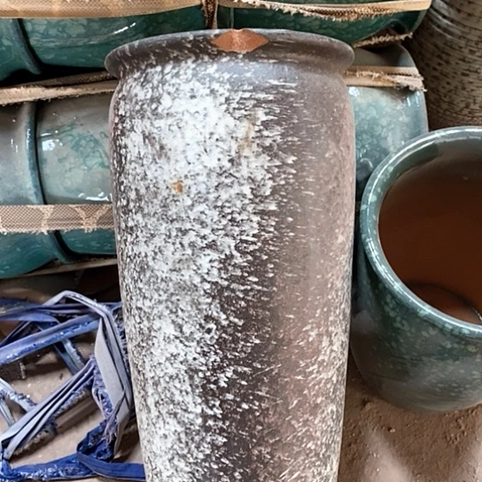 紫砂花盆口20高度45瑕疵磕碰