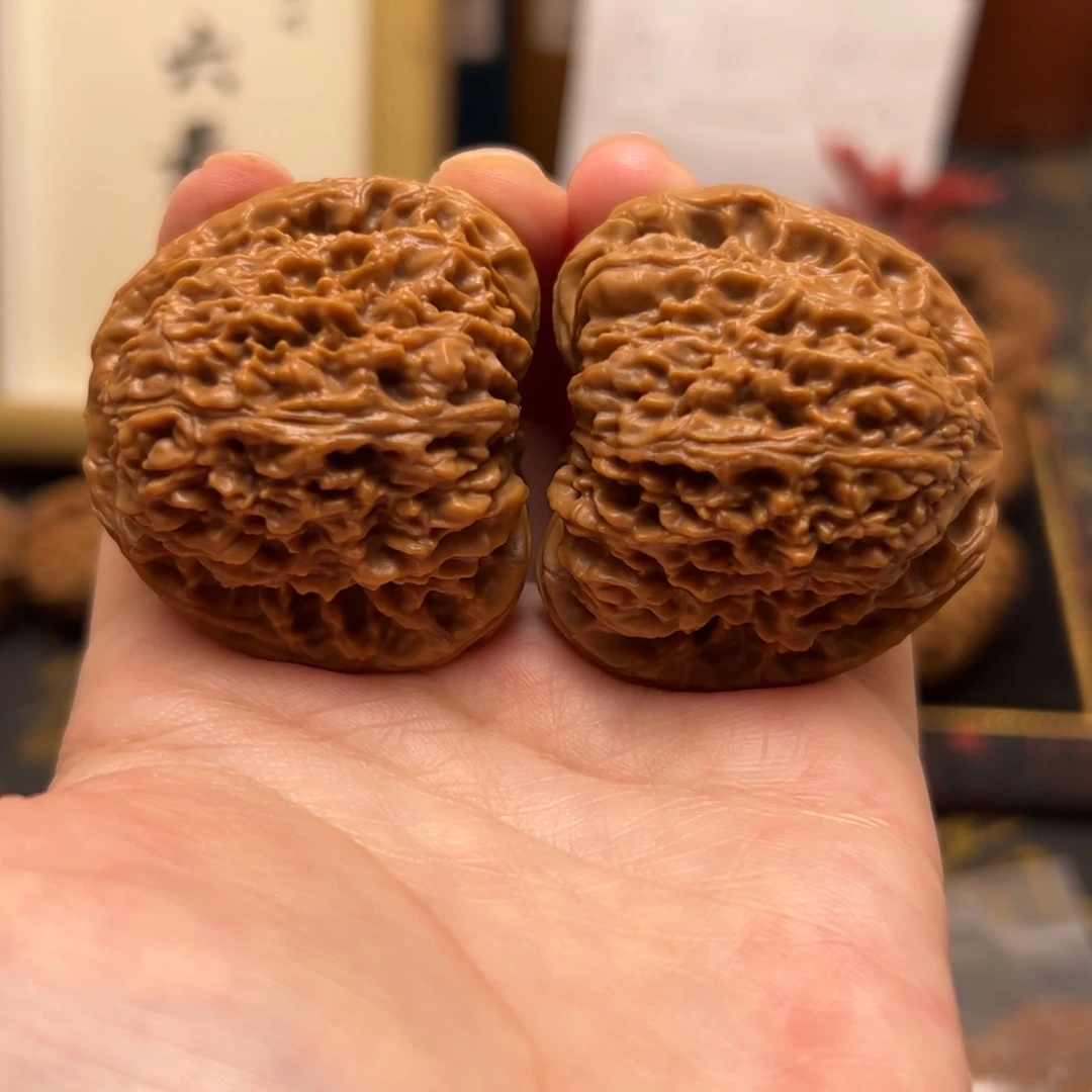 文玩核桃把件43南疆石全品