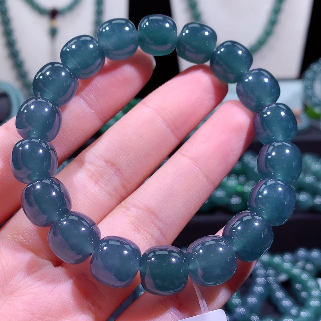 翡翠未镶嵌手链天然a货翡翠手串11.8