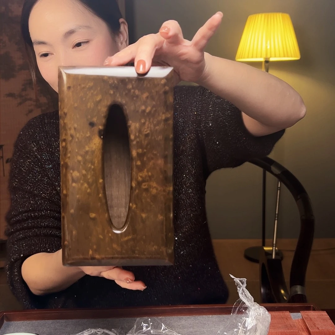 乌木类成套家具阴沉纸巾盒