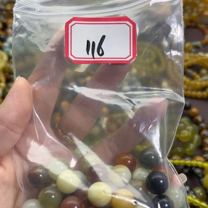 未镶嵌蛇纹石玉手链