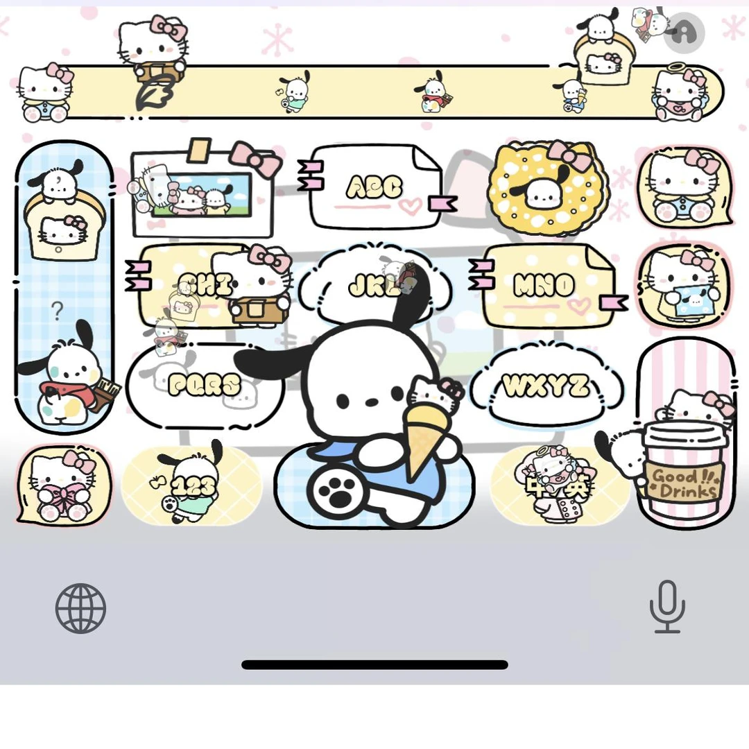 【kitty帕恰狗】苹果ios安卓百度输入法皮肤带漂浮键盘办公相关服务