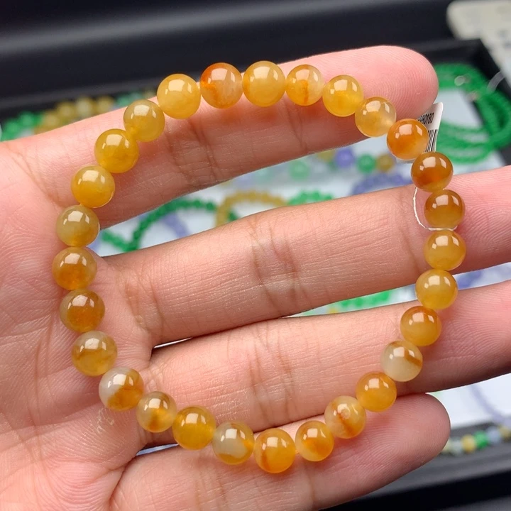 翡翠未镶嵌毛衣链