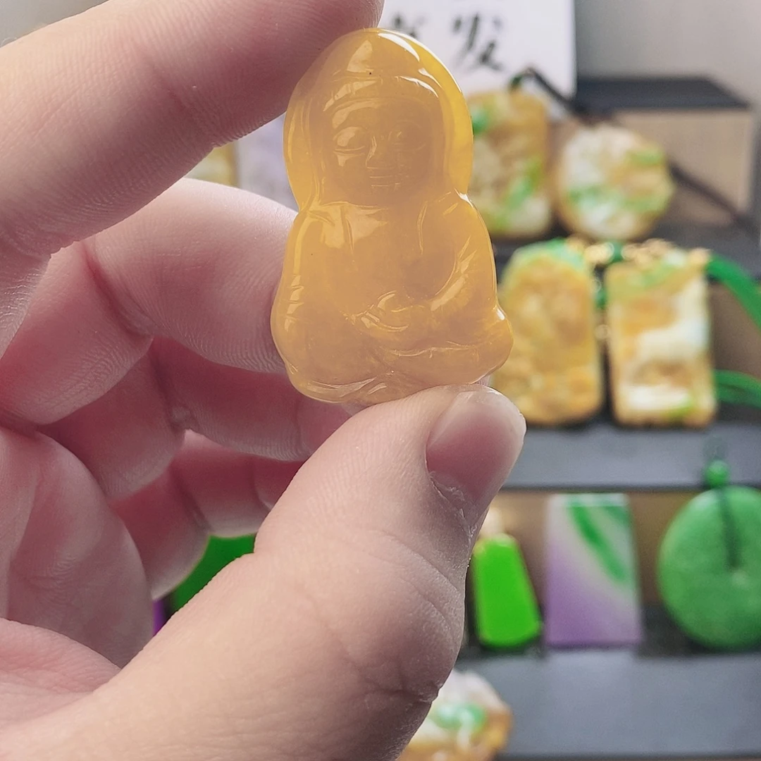 翡翠银S925镶嵌吊坠(赠链)