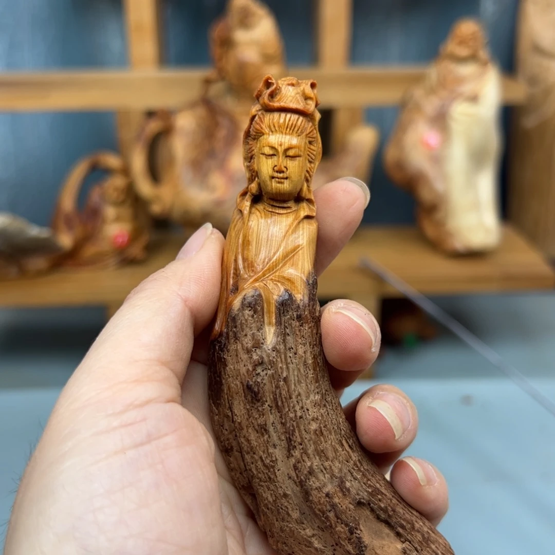 柏木崖柏木摆件手把件
