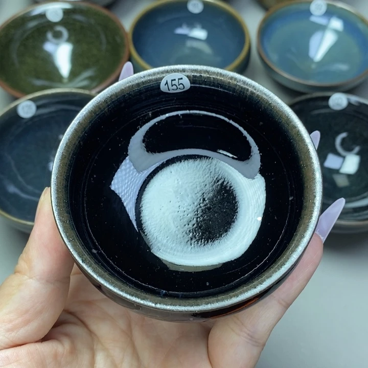 茶盏建窑建盏磨底柴烧主人杯