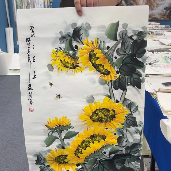 国画宣纸纯手绘字画