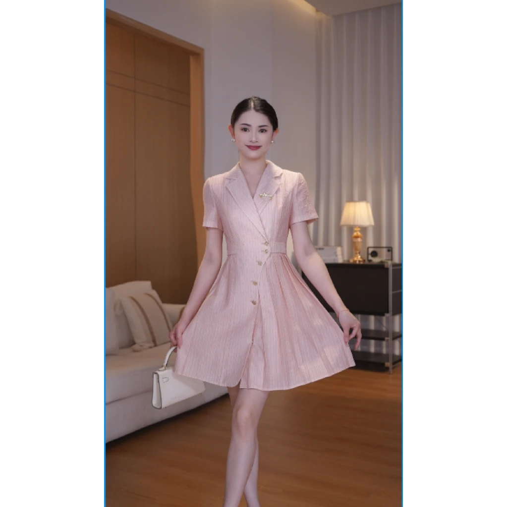 【古蔓诗福利款】1711气质收腰显瘦西装连衣裙