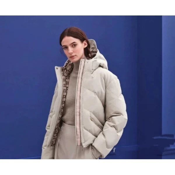 妃鱼/爱马仕/天鹅绒/羽绒服/95新/M1/22