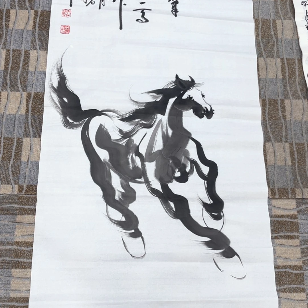 国画曹光辉老师四尺花鸟作品赵