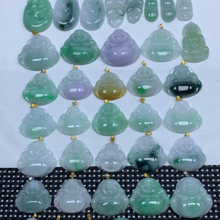 翡翠未镶嵌颈饰天然