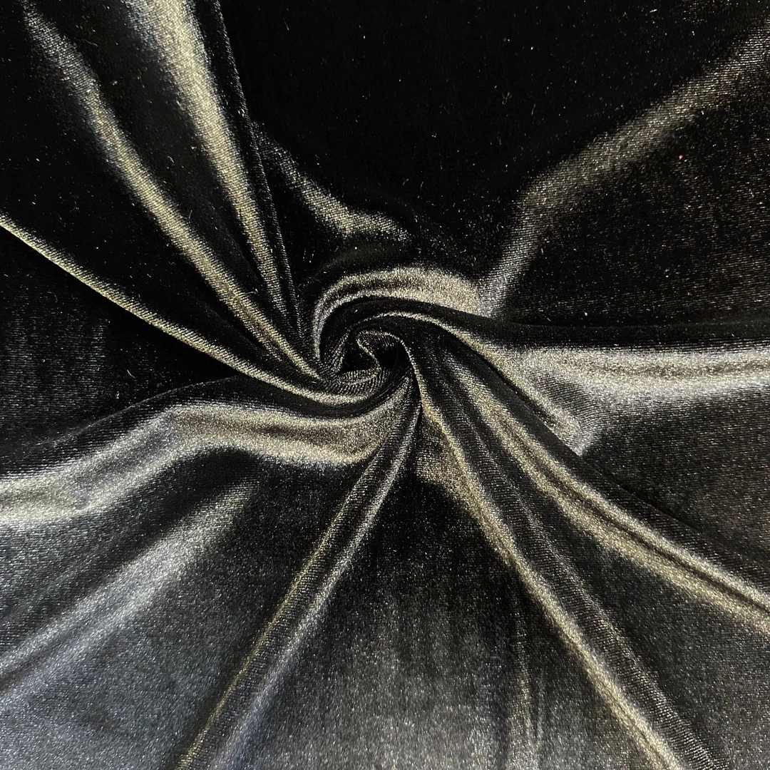 【黑丝绒】秋冬厚金丝绒面料新中式风格布料