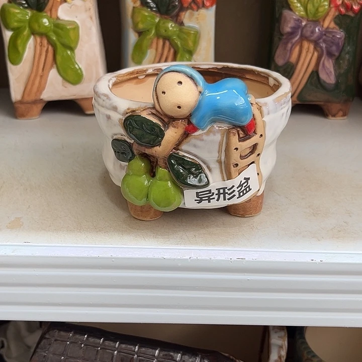紫砂花盆粗陶材质多肉花盆