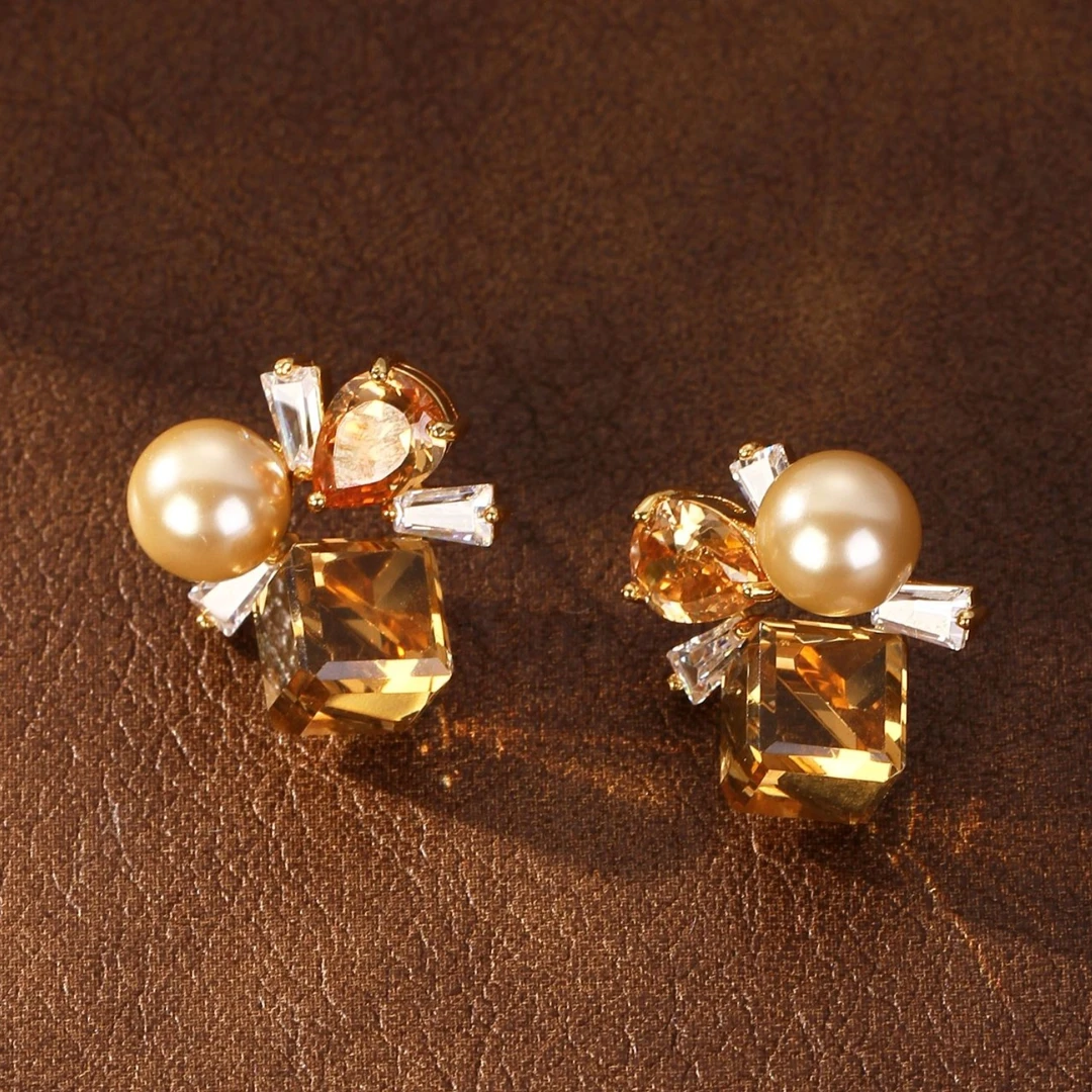 【KEFAN珂梵】耳钉时尚耳饰几何复古优雅经典耳环