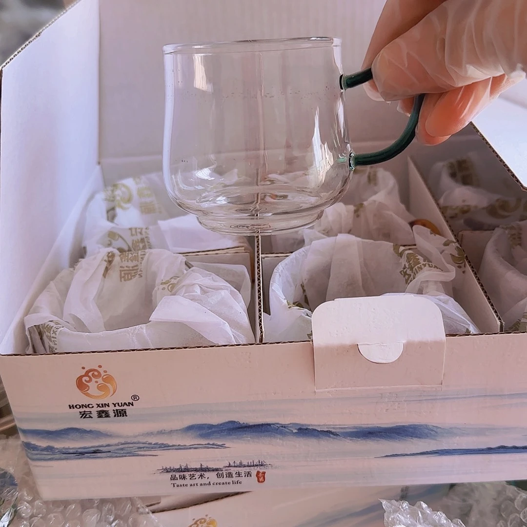 高硼硅玻璃茶水分离X-04琥珀6个