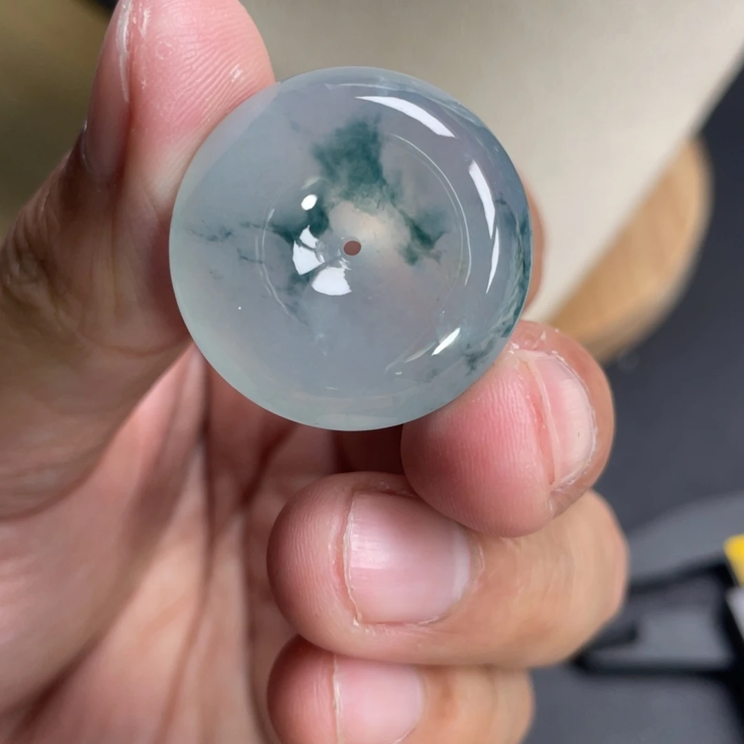 翡翠未镶嵌颈饰28.5+8.5