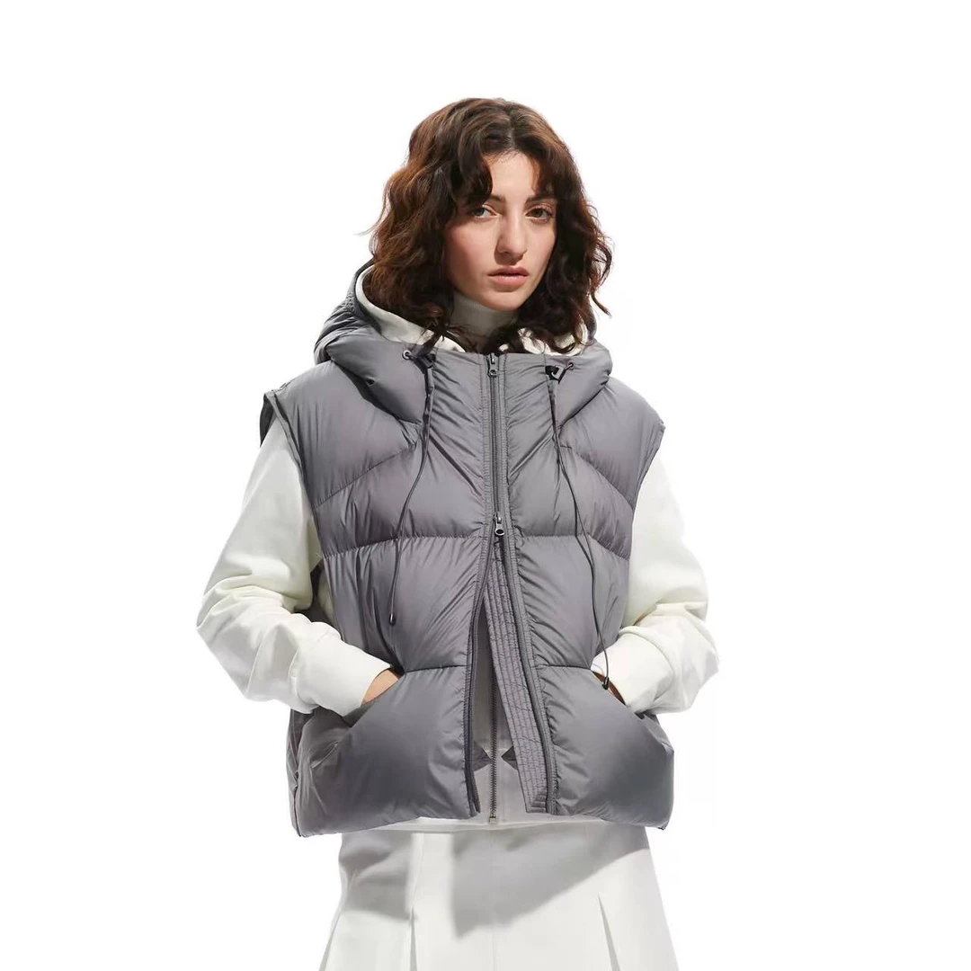 白金鹅2.0 ll 萌萌酱马甲新国标云感高奢连帽90羽绒服-YY 99