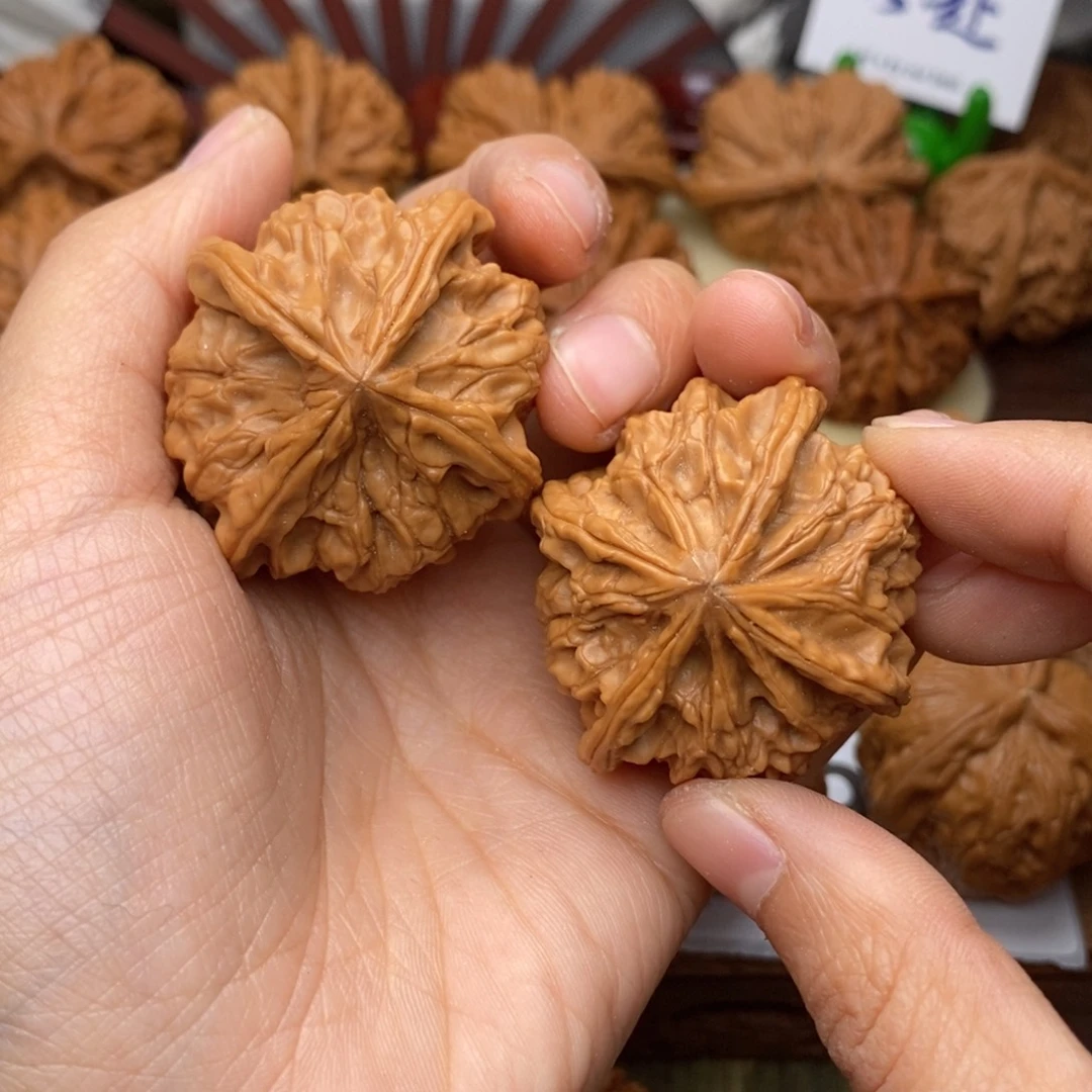 文玩核桃把件257号42玉玺四棱