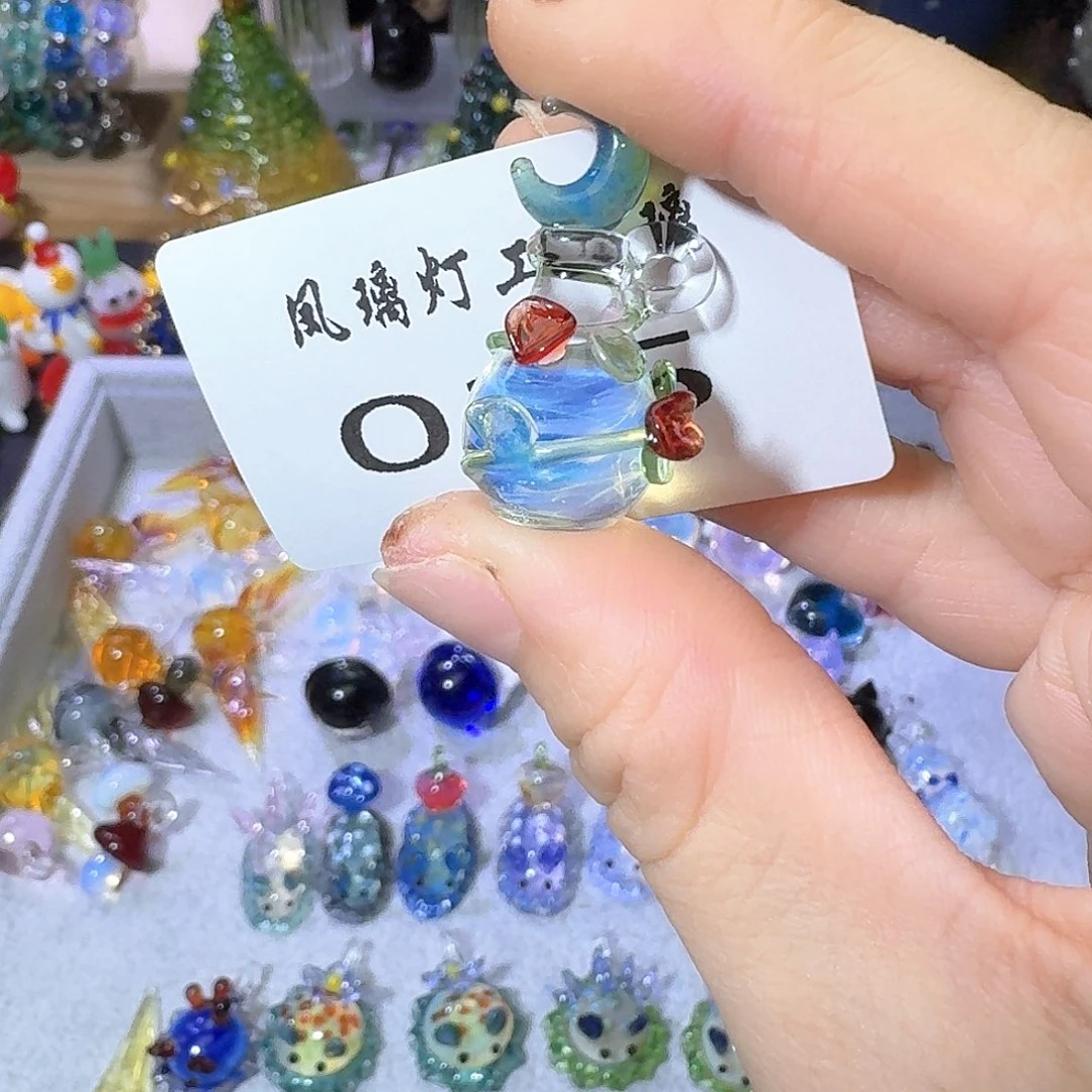 琉璃颈饰035许愿瓶
