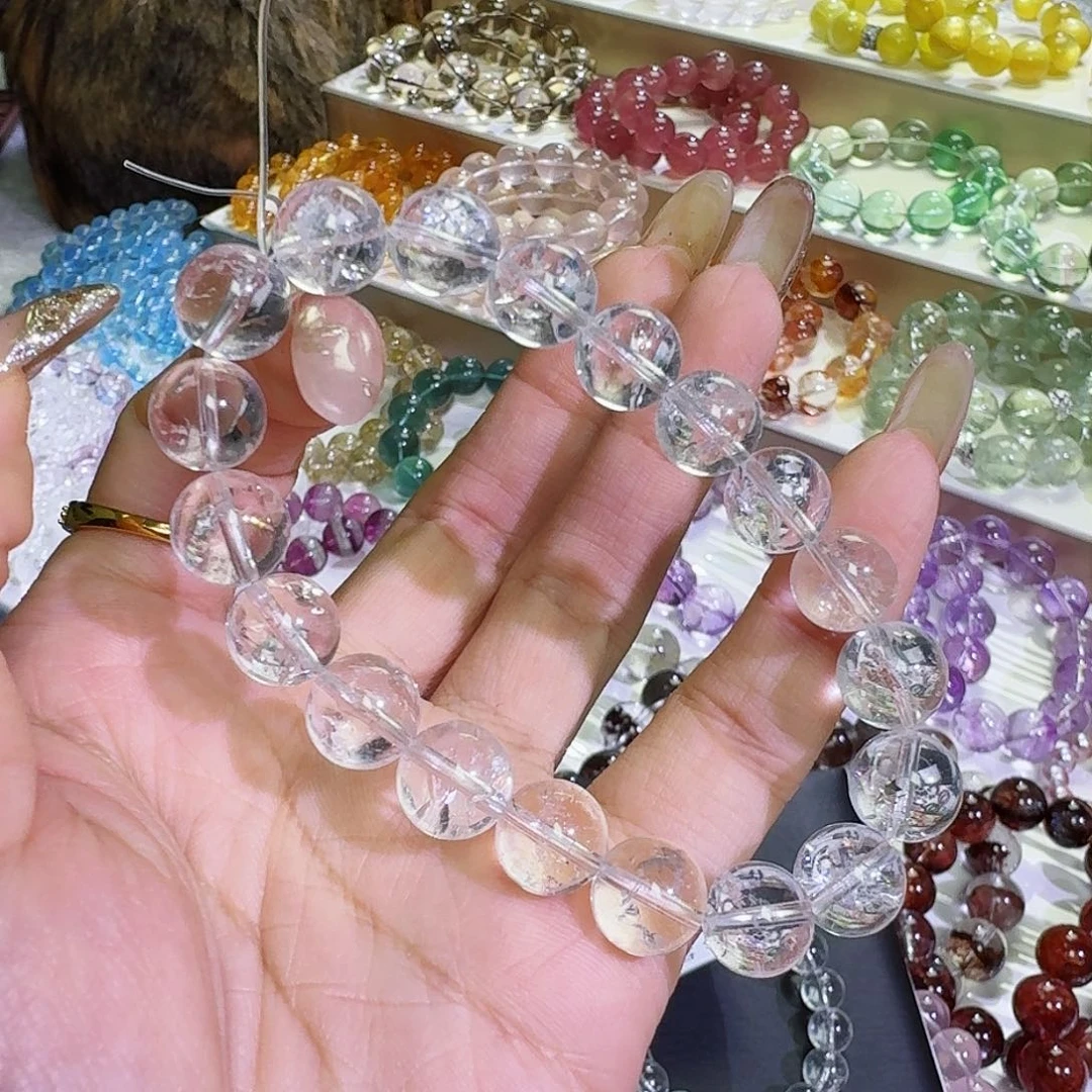水晶手链未镶嵌大***汗白啊塞10