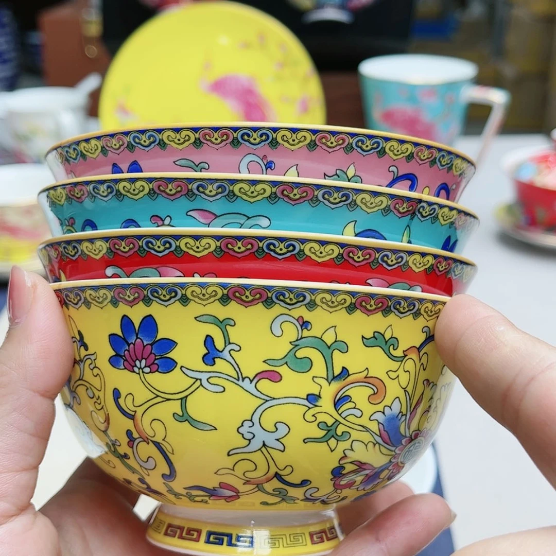 【闪购商品】珐琅4.5寸4个………………