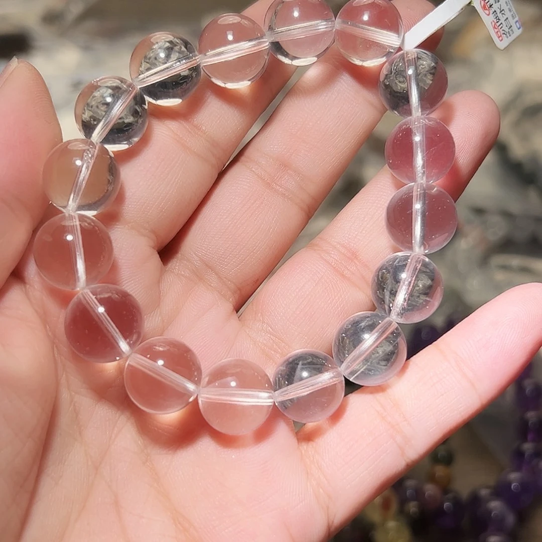 水晶手链未镶嵌白水晶13毫米109号