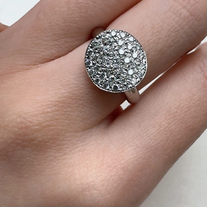 钻石戒指/指环铂Pt900镶嵌成品