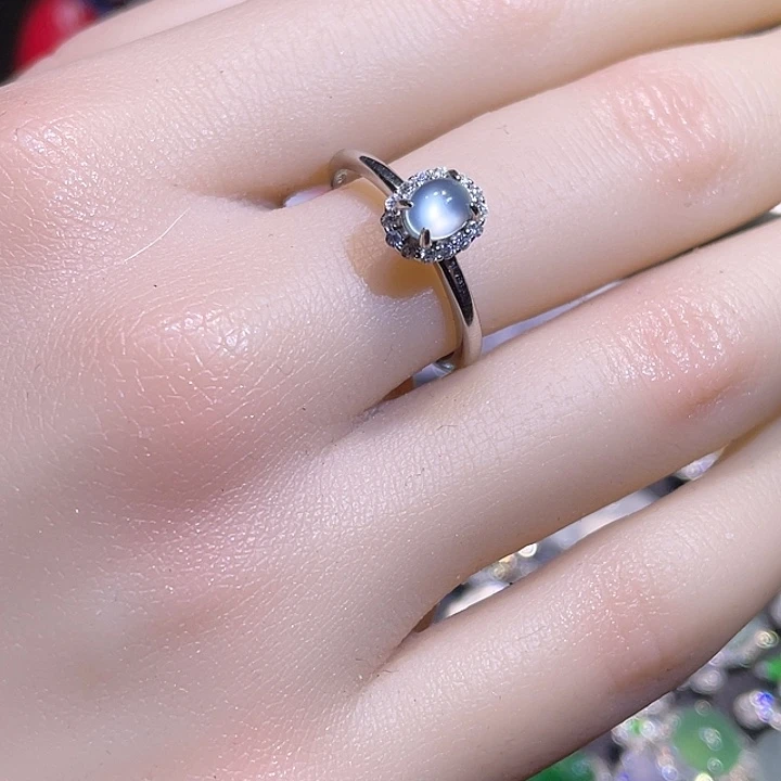 翡翠银S925镶嵌吊坠(不含链)