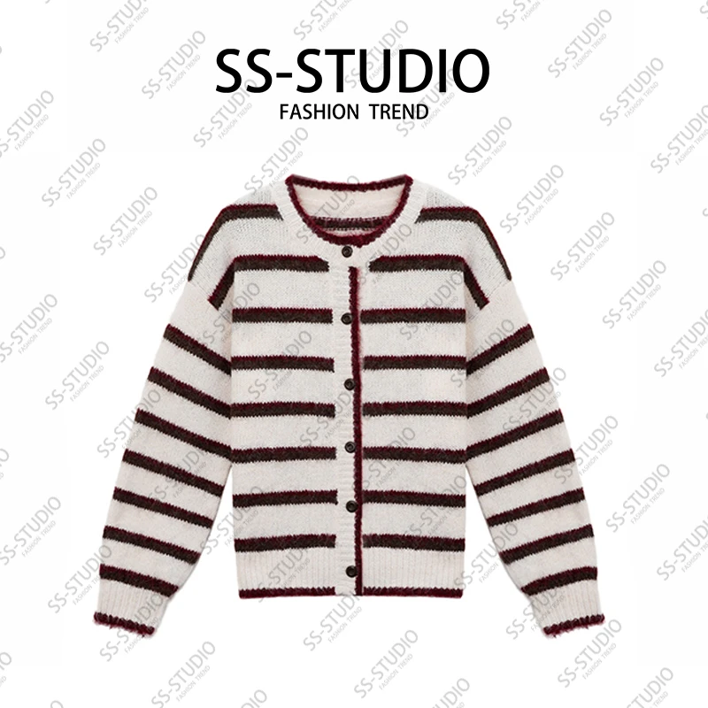 【超绝慵懒感】诗诗·重工韩版条纹高定时尚SS-000001G