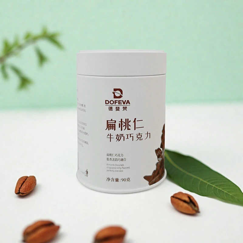 德斐梵白色1罐扁桃仁牛奶巧坚果巧克力扁桃仁解馋零食迪拜可可脂