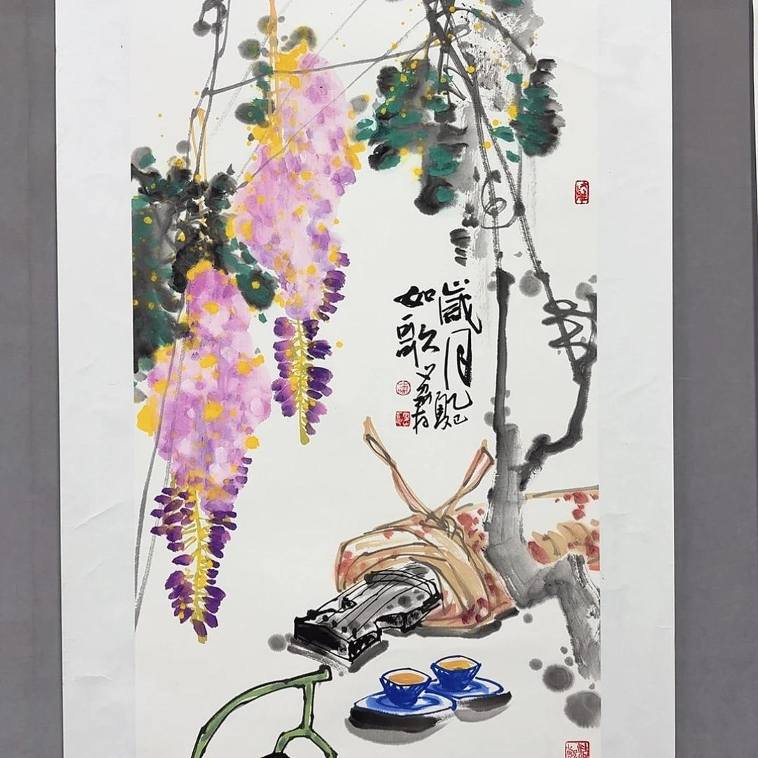 国画亲笔手绘放心去藏